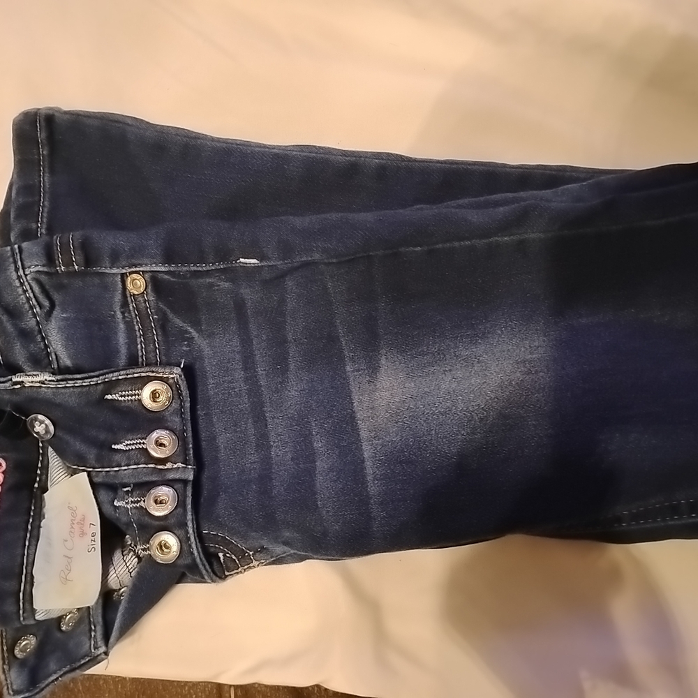 Red Camel Kids Dark Blue Button Fly Jeans